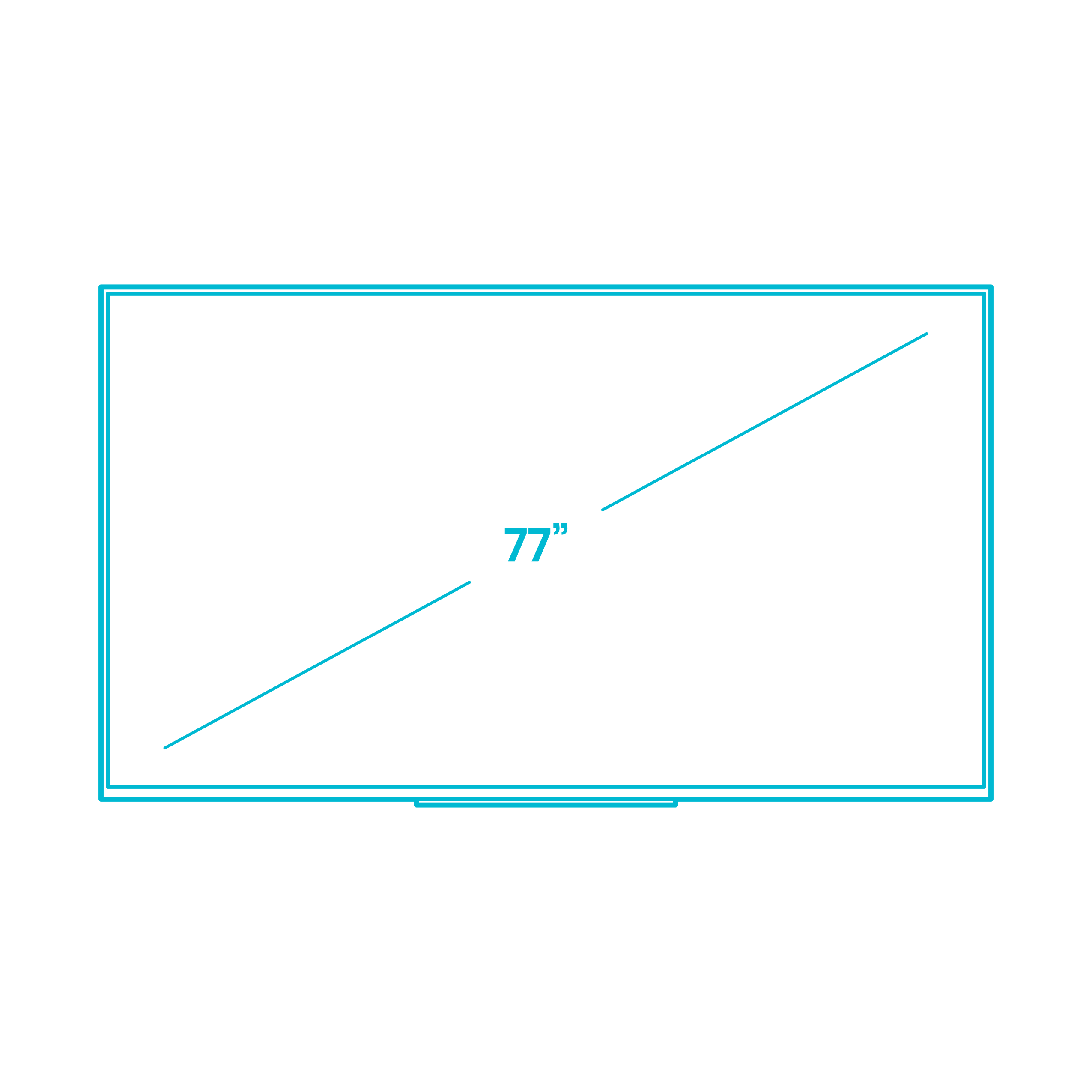 Digital Televisions Tvs Sony Master Series A9G Oled Tv 77 Inch Outline Drawing Svg Vector Free Vectors